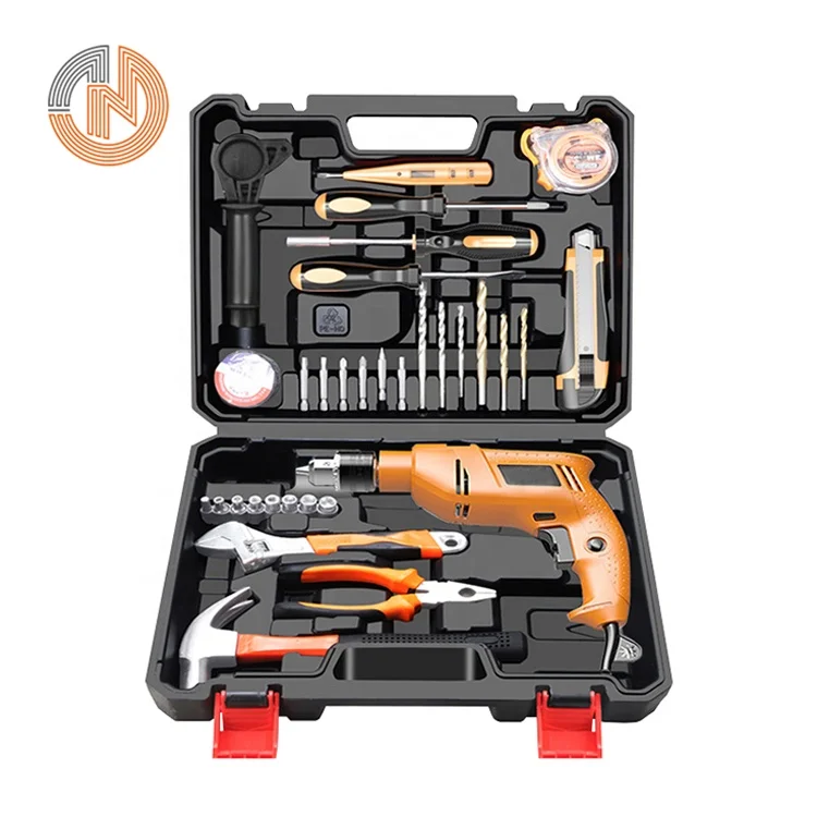 Cheap repair combination power hand tool kit 35pcs household electric impact drill bit combined tools set box