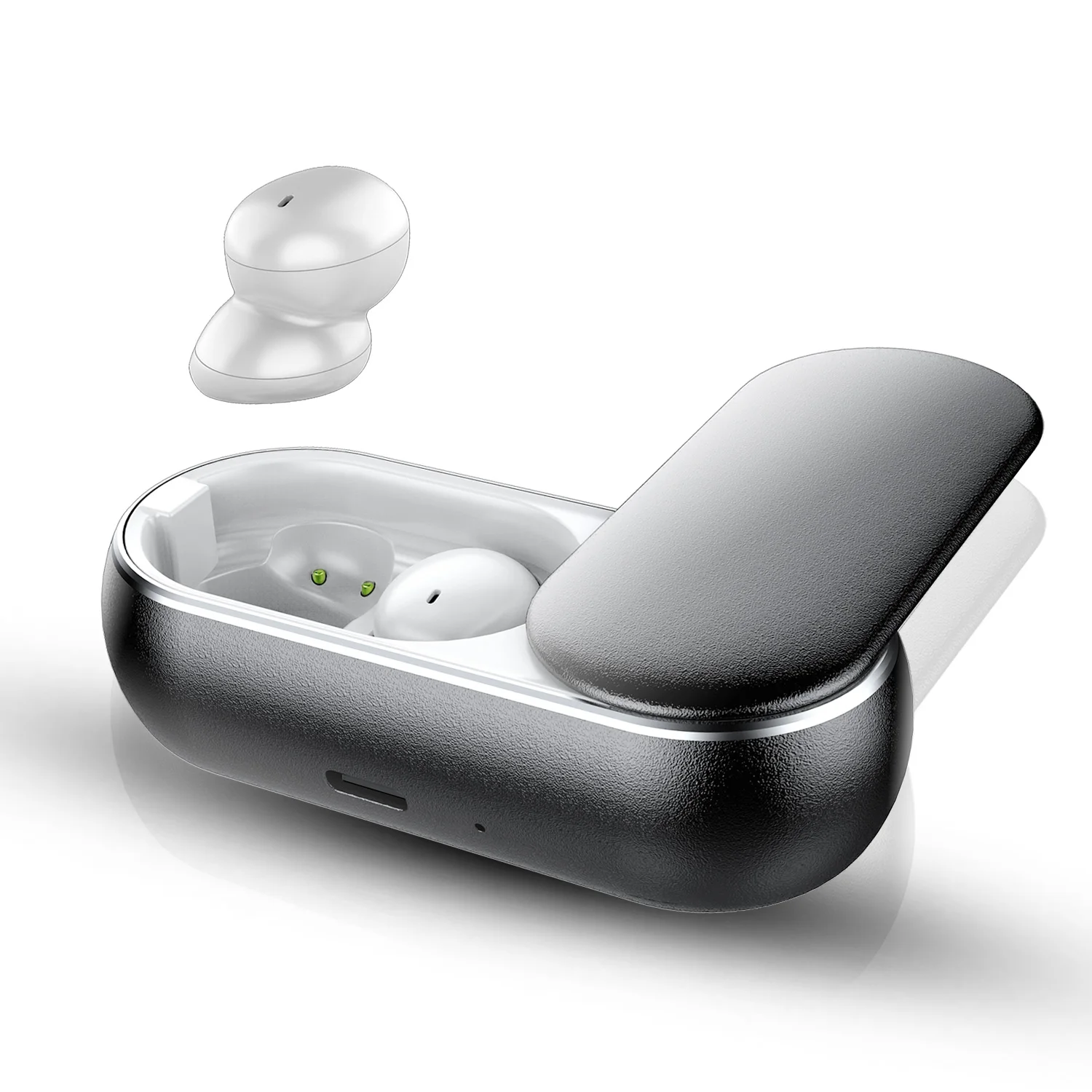 The latest and best-selling wireless Bluetooth headset Bluetooth 5.0+EDR TWS noise reduction compact metal case