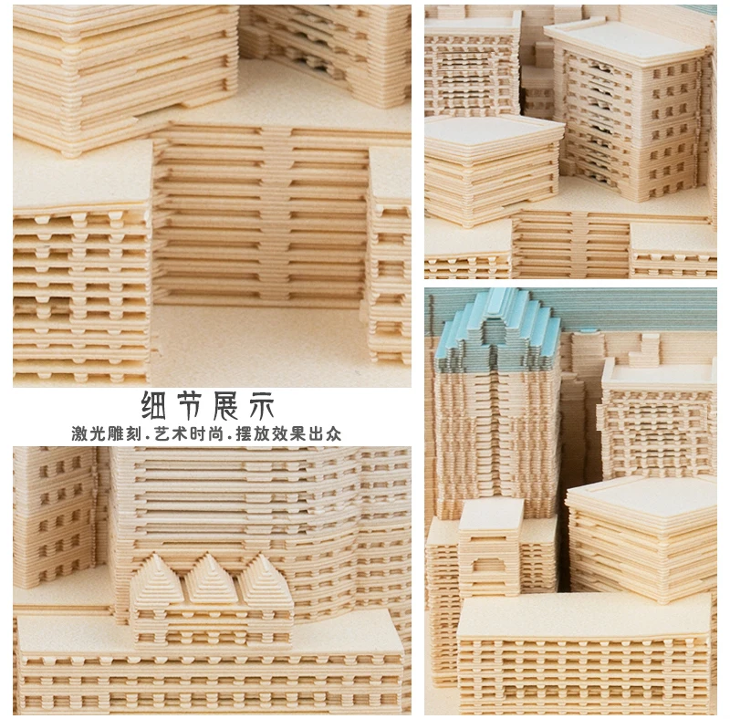 New Product Release City Night 3D Model Notepad Laser Cut Paper Crafts Christmas Gift Decorations Discount Marketing Giveaway