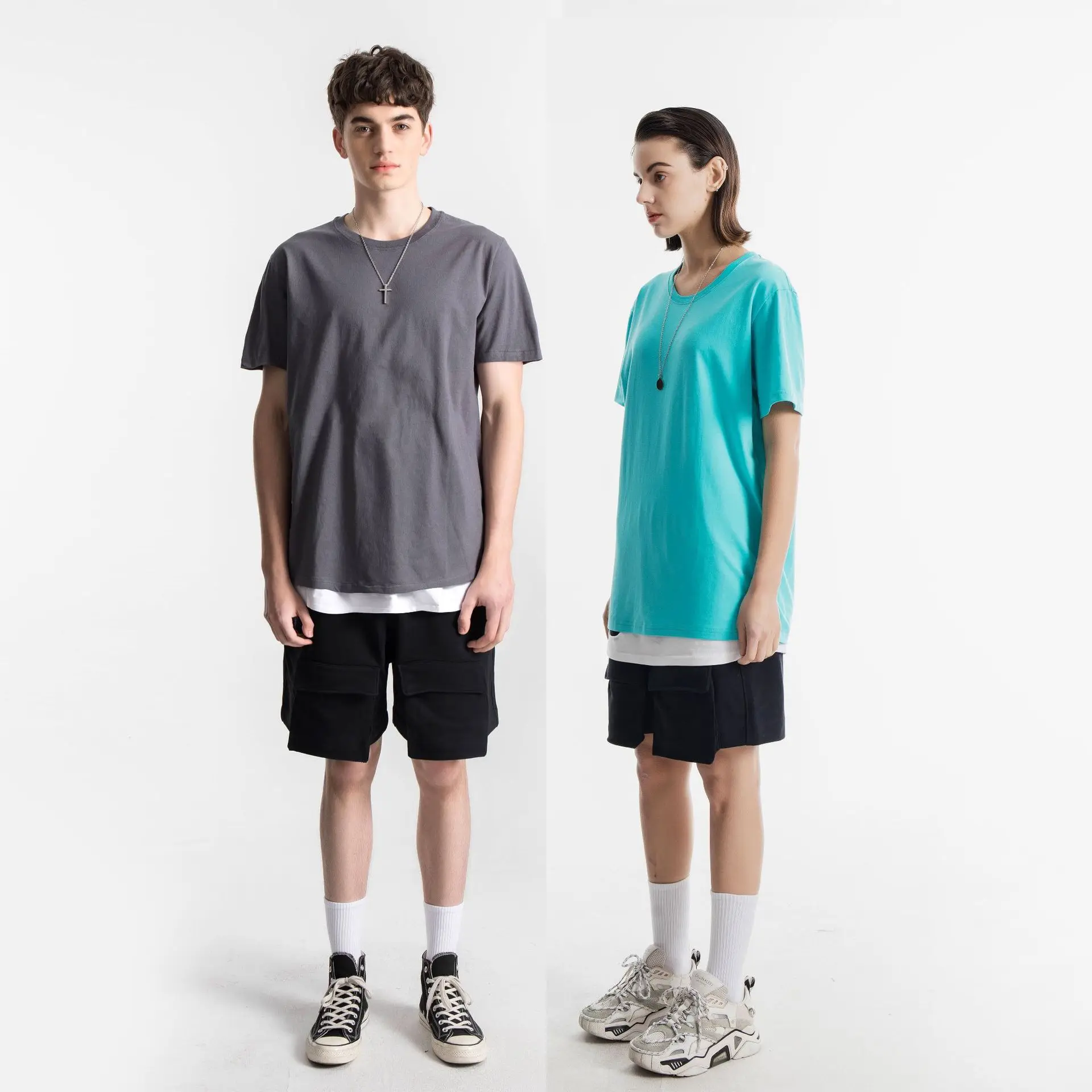 Mens Blank 100% Cotton Oversized Tshirt Embroider Printing Plain Blank T-Shirt Custom Print Logo White Quality Printing T Shirts