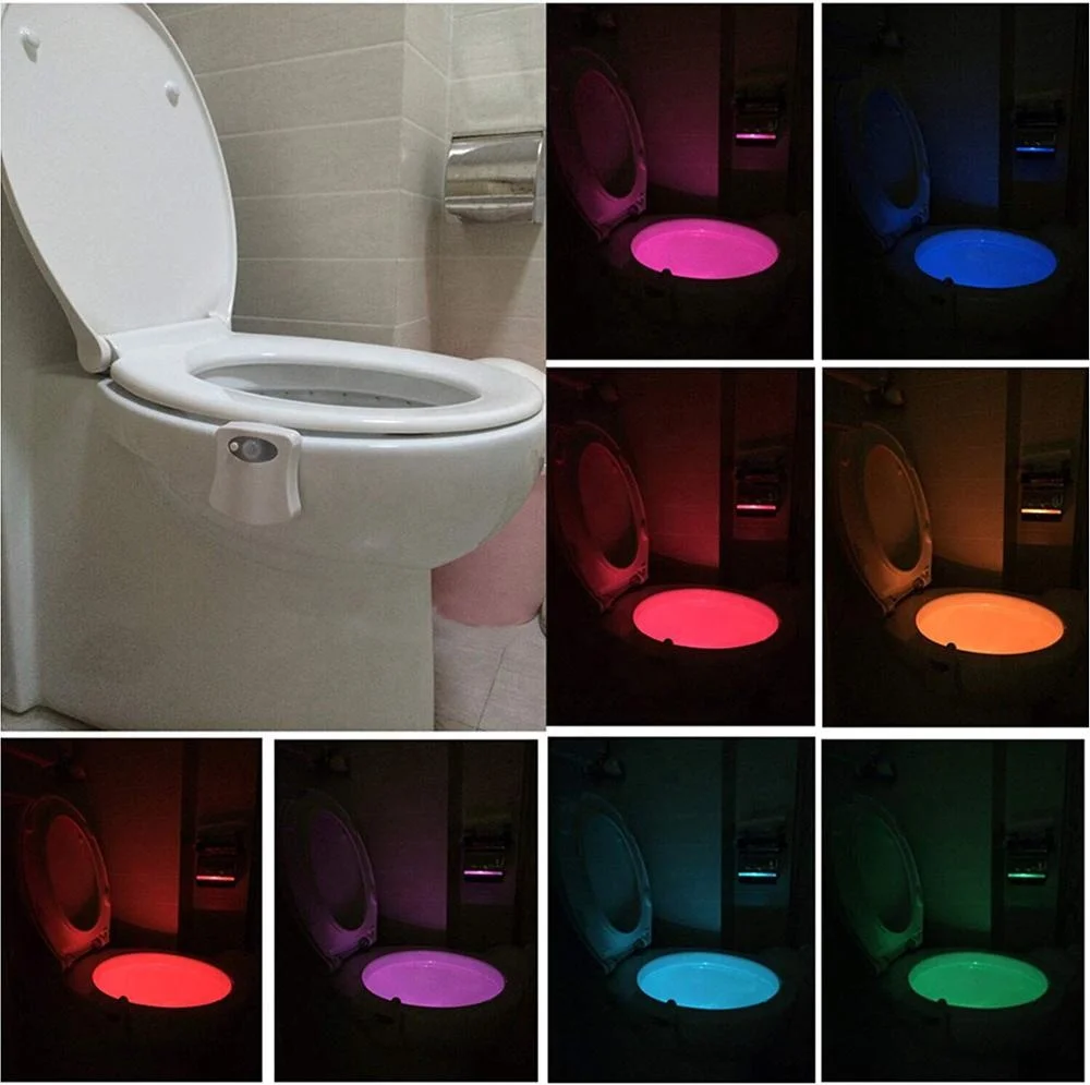
Wholesale LED Toilet Sensor Bowl Night Light, Toilet Night Light Motion Sensor 