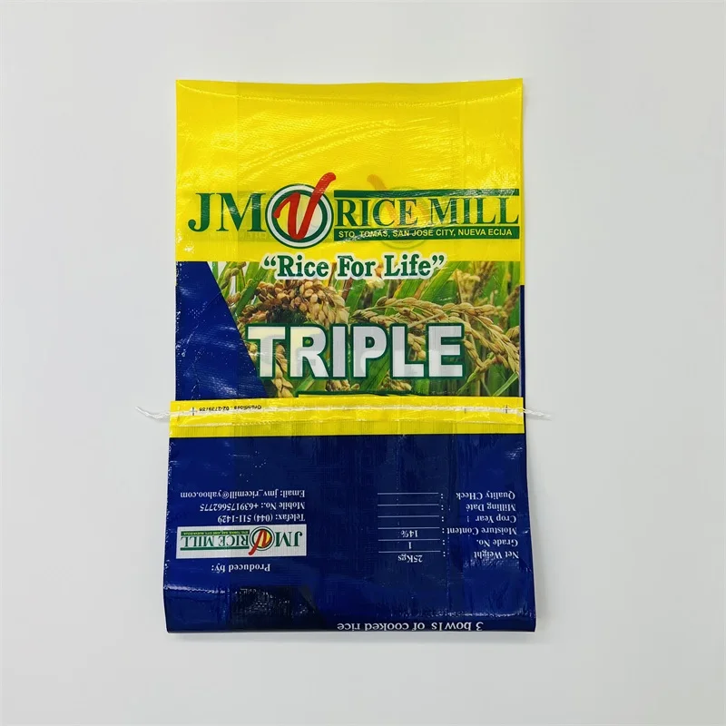 25kg 50kg 50lb manufacturer customized  empty polypropylene rice woven bag