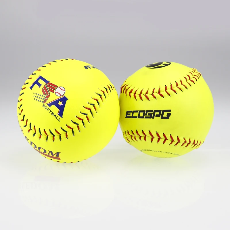 Wholesale High Quality Cheap Price Customized Logo Softball Practice Balls Pitching Batting Hitting Training Softball