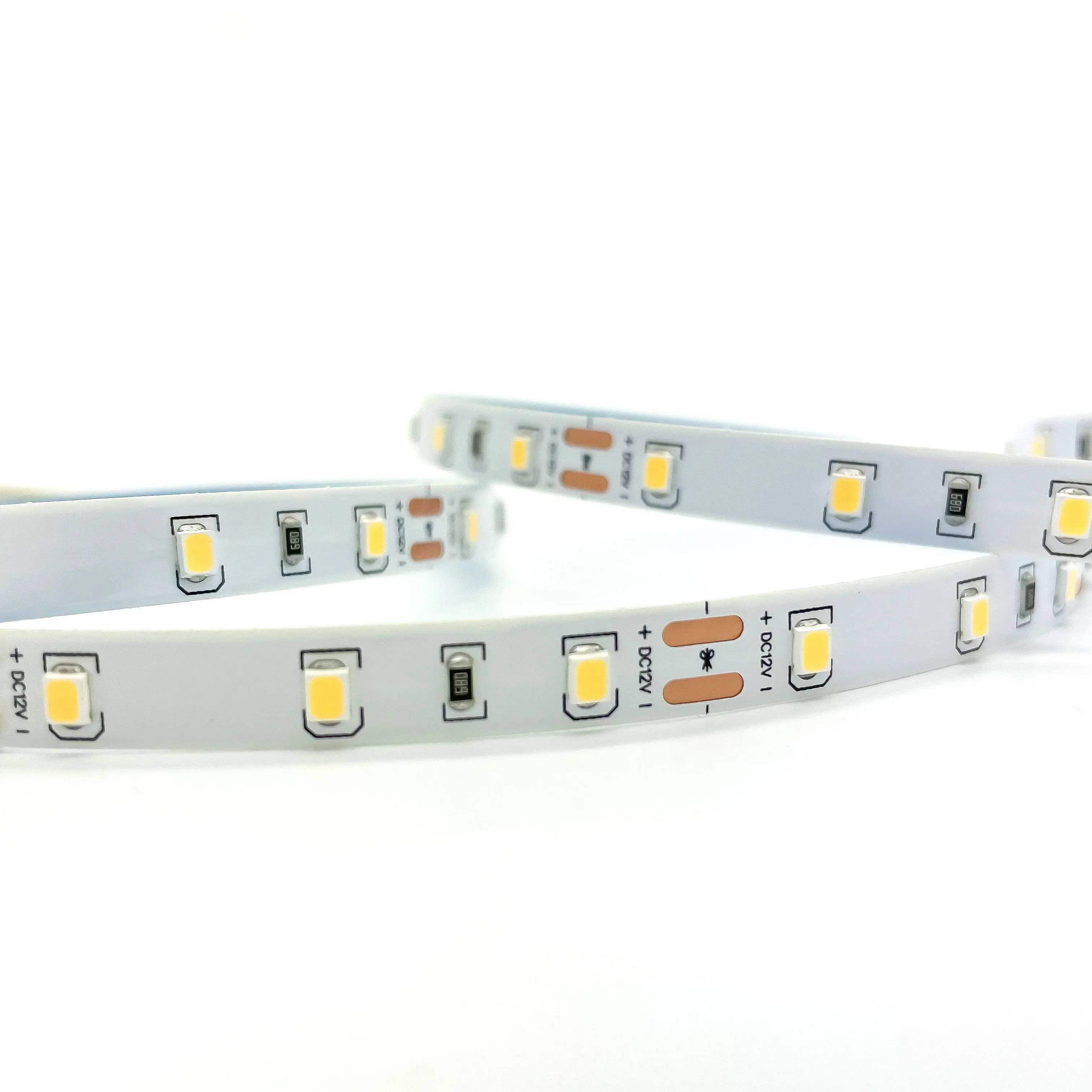 Flexible SMD2835 LED Strip DC12V/24V 60LEDs/m 4.8W/m Factory Wholesale Price Warm White Cool 8mm Width