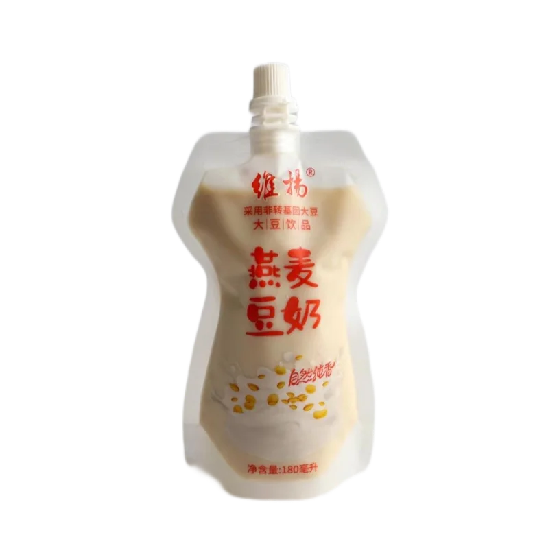 HACCP Certified Oats Flavor Soymilk Low Fat Soya Milk Mixed with Oats Breakfast Milk