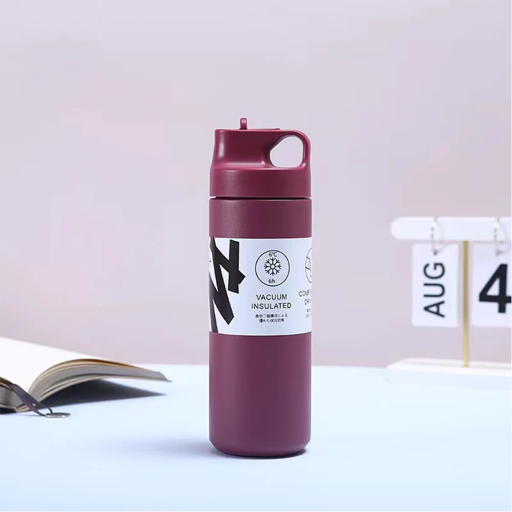 Уникальный японский стиль термос фляжка Kinto 16oz напиток 550 мл стакан бутылка для воды Termos кружка чашка с всасывающей насадкой солома
