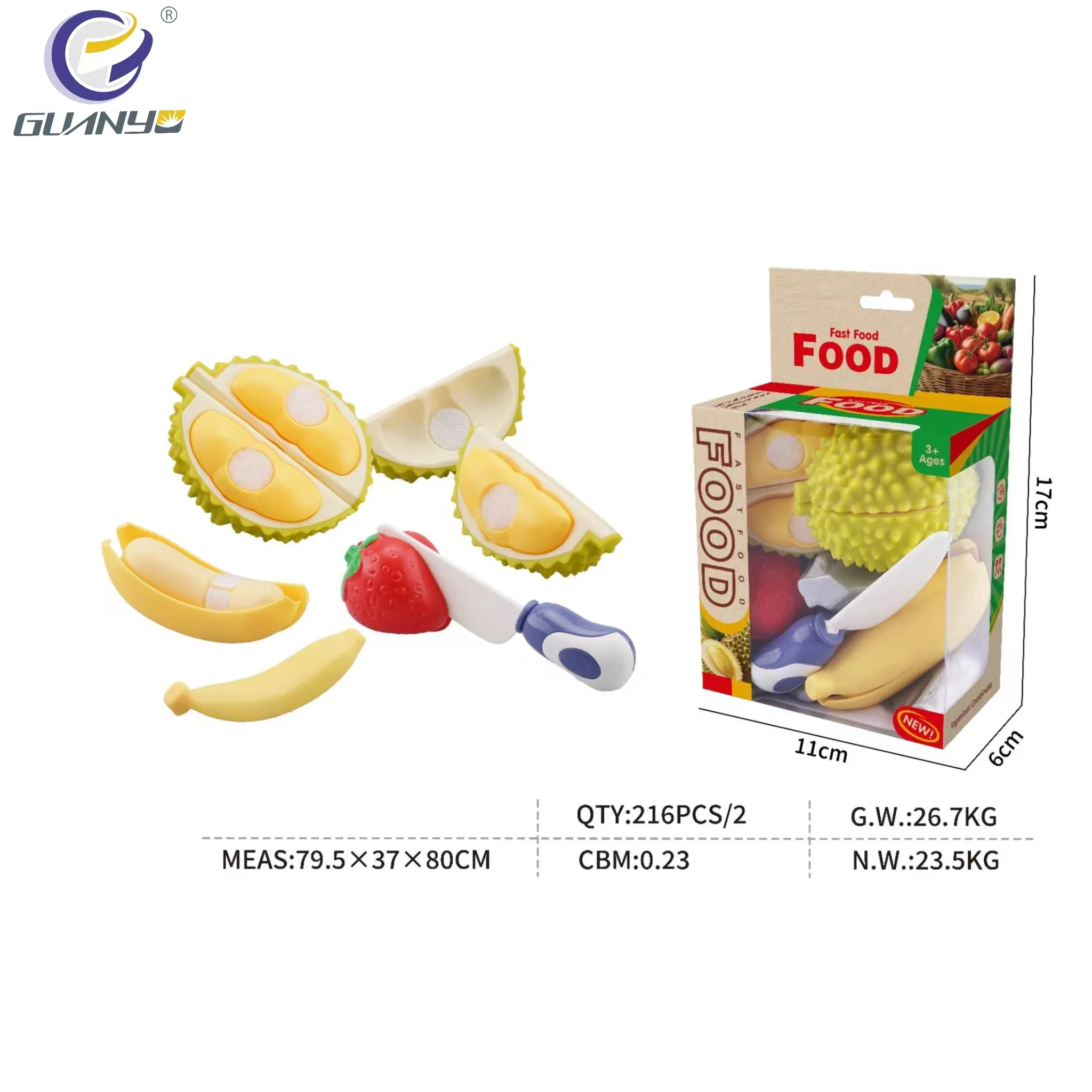 New Unisex Simulation Mini Fruit Set high Quality PP and PE Material Strawberry Durian Banana Stimulated Fruit Toy Gift For Kids