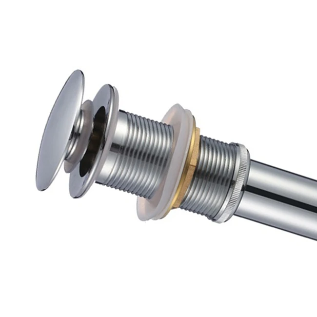 Bathroom Accessory Super Cheap Stainless Steel Basin Drain Click Clack SUS201 Water Waste Bathroom Strainer Drainer