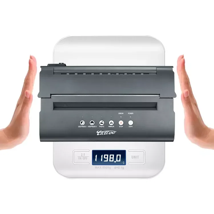 Профессиональная мини-машинка для нанесения трафарета на татуировку Термотрансферная машинка Черная