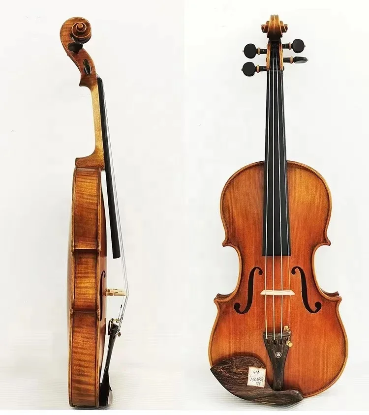 Microprocessor Transistor Bow Stand Handmade Flamed Maple Violin