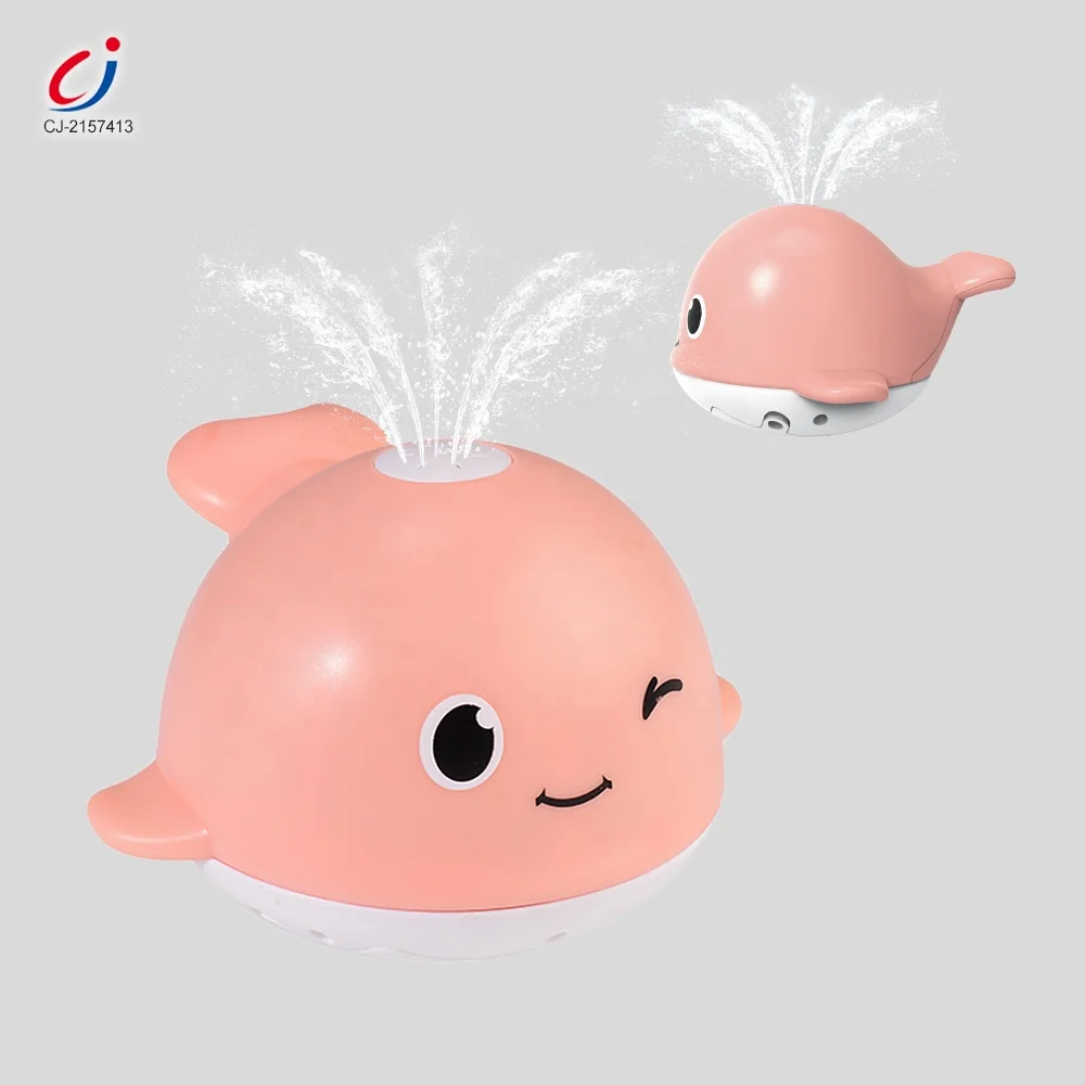 Amazon Baby Bathtub LED Light Up Animal Automatic Induction Water Sprinkler Toddler Whale Bath Toy