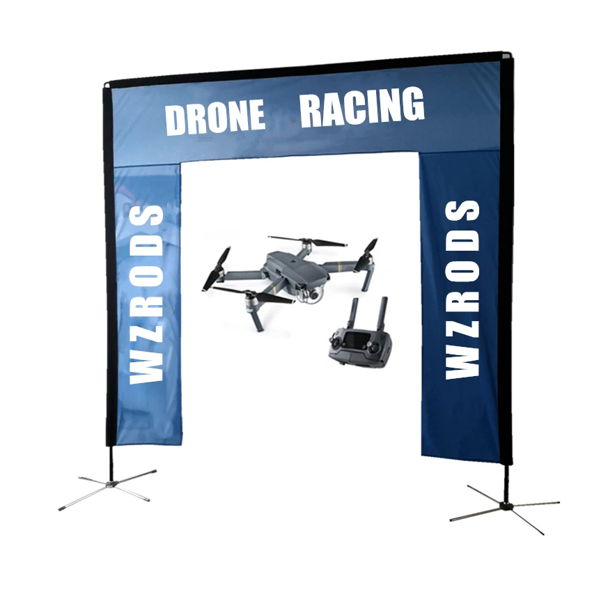 Weihai Wisezone top selling 3m 4m event banner gate custom logo easy promotion 4 meter run sport used door banner frame