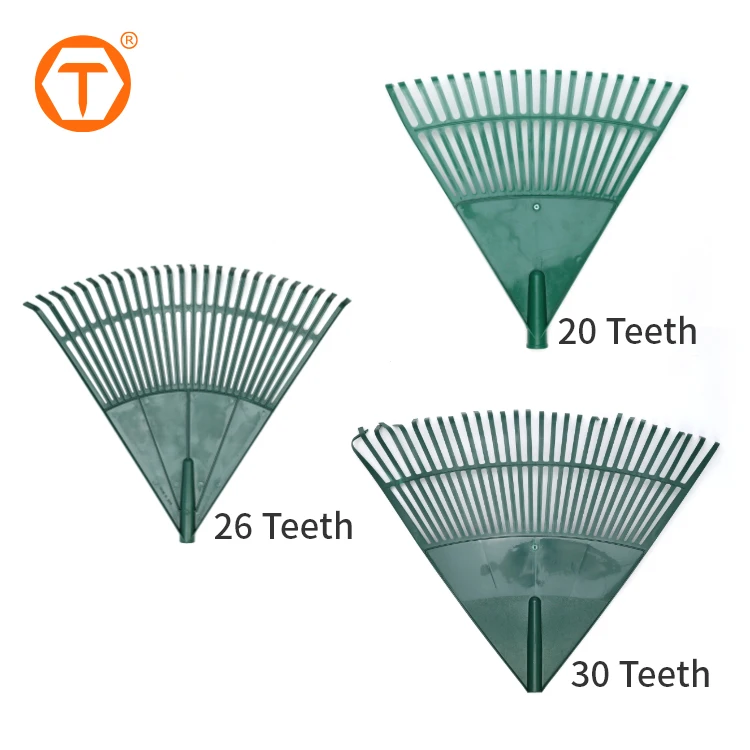 20Tines 26Tines 30Tines Yard Garden Leaf Collect Lightweight Plastic Leaf Rake for Lawns Grass Leaves Cleaning