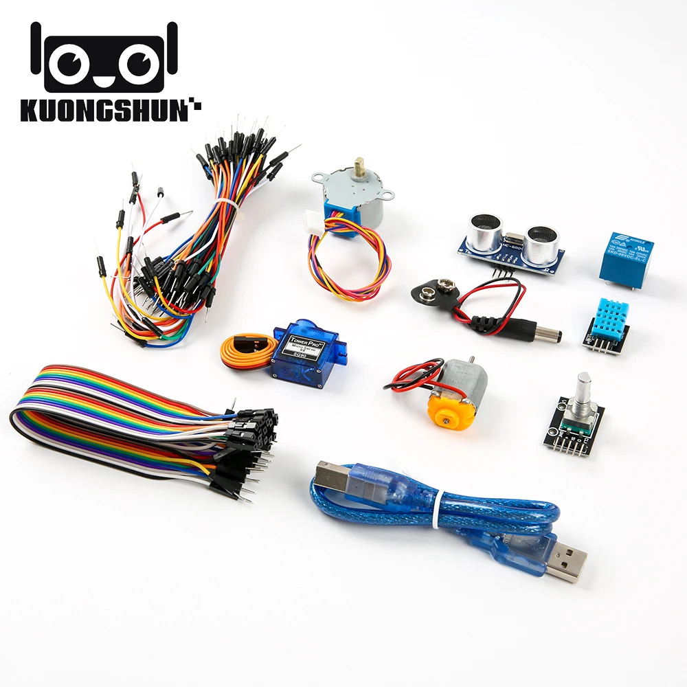 Полный стартовый набор для проекта UNO R3 с учебным пособием, CD робототехники, набор для школьников, обучения детей