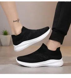 Womens Walking Sock Shoes loafers sneakers Lightweight Slip on Breathable Yoga Sneakers shoes for women US size 10,11,12
