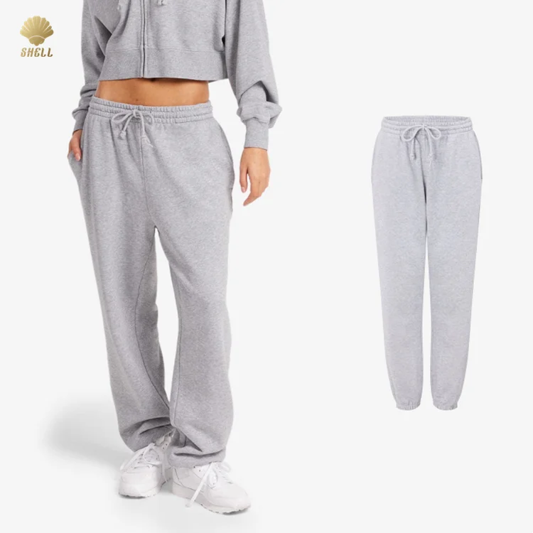 Luluxixiyaya Daily Casual Running 280gsm Cotton Terry French 3 Layer Waist Tight Feet Loose Fit Custom Drawstring Pants