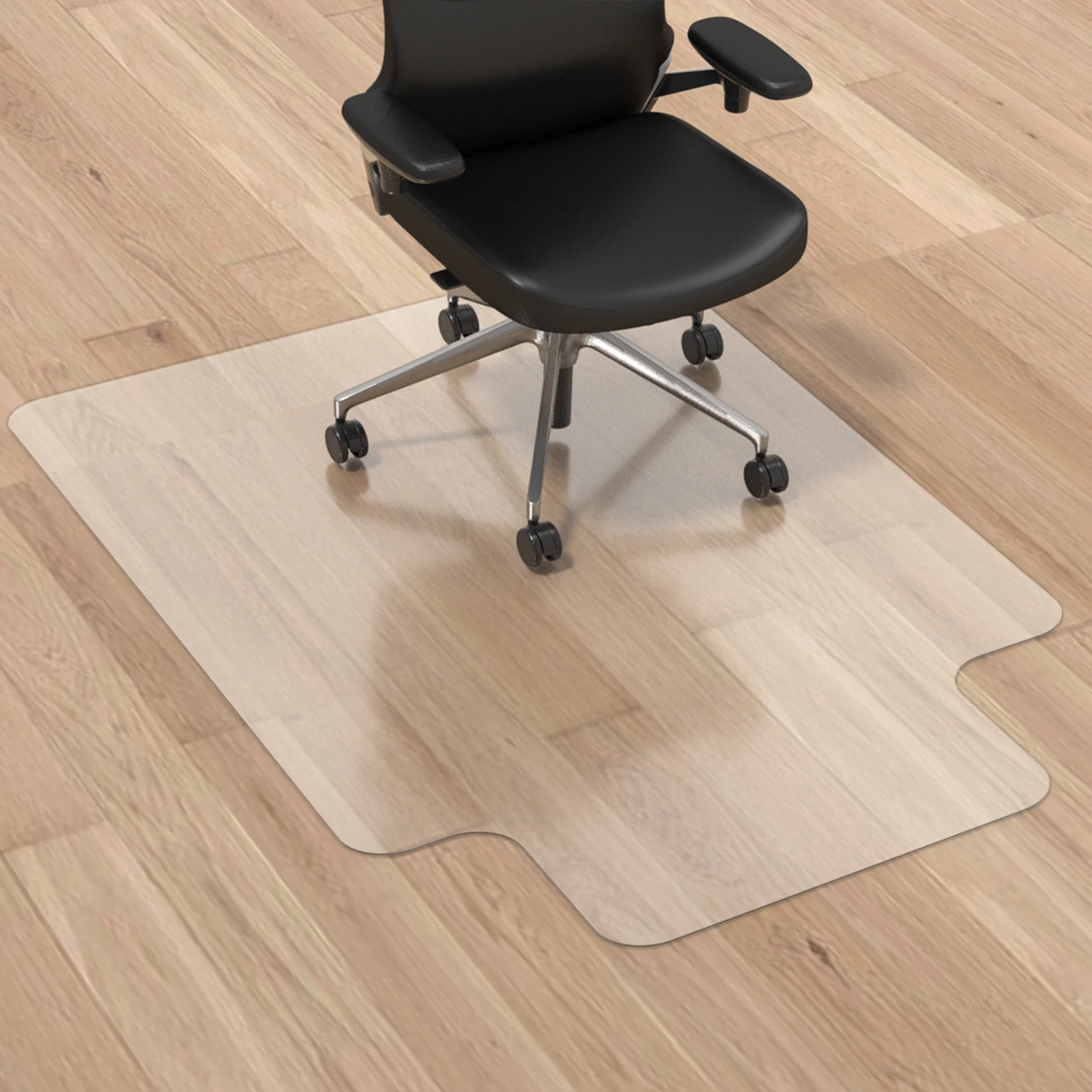 Wholesale Scratch Resistant PVC Office Hard-floor Chair Mats Durable Clear Plastic Chair Mat
