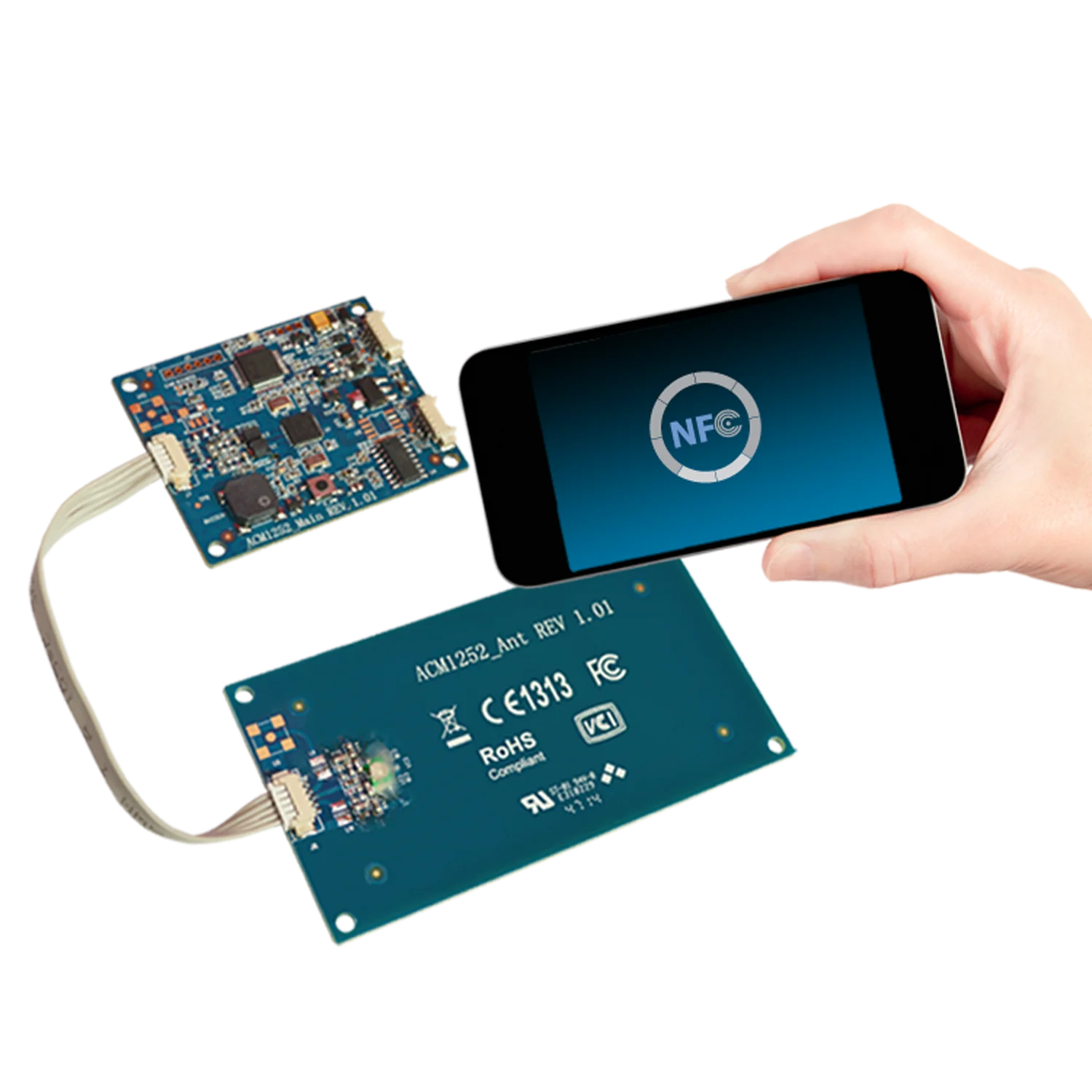 USB 13.56 MHz NFC Reader Module with Detachable Antenna Board ACM1252U-Y3