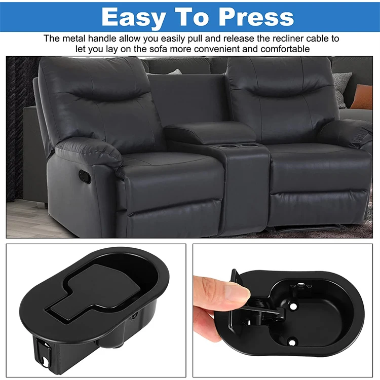 Черный для дивана Recliner одноместное кресло-диван ручка спусковой