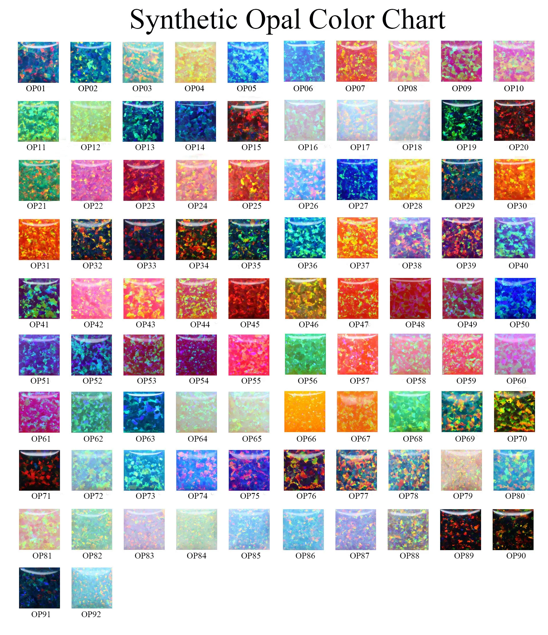 Hot Selling 3mm~12mm Round Cabochon Lab Created Opal OP01-OP32 Synthetic Fire Opal 92 Colors Available