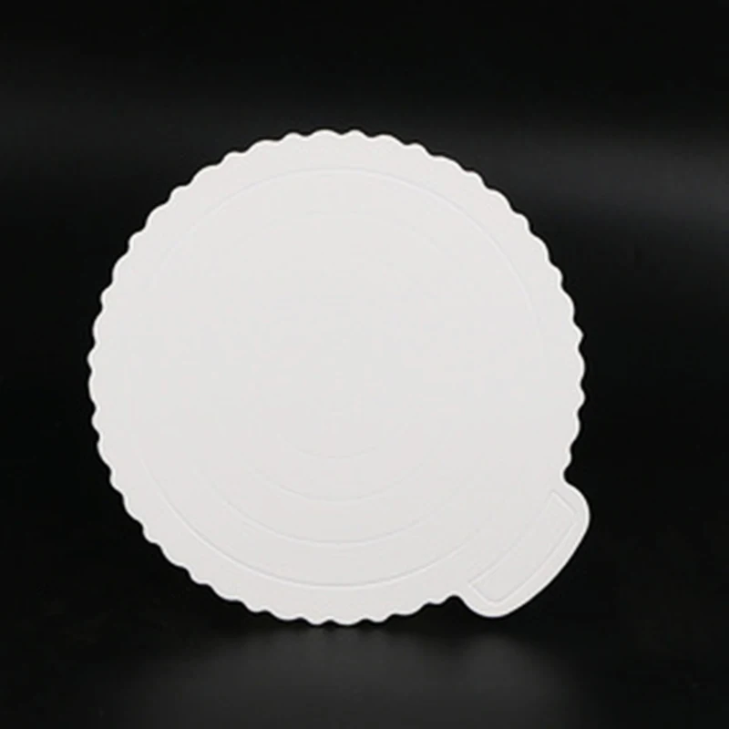 Cake paper tray round/square golden three-layer thickened oil-proof wavy edge birthday cake moustor hard paper pad