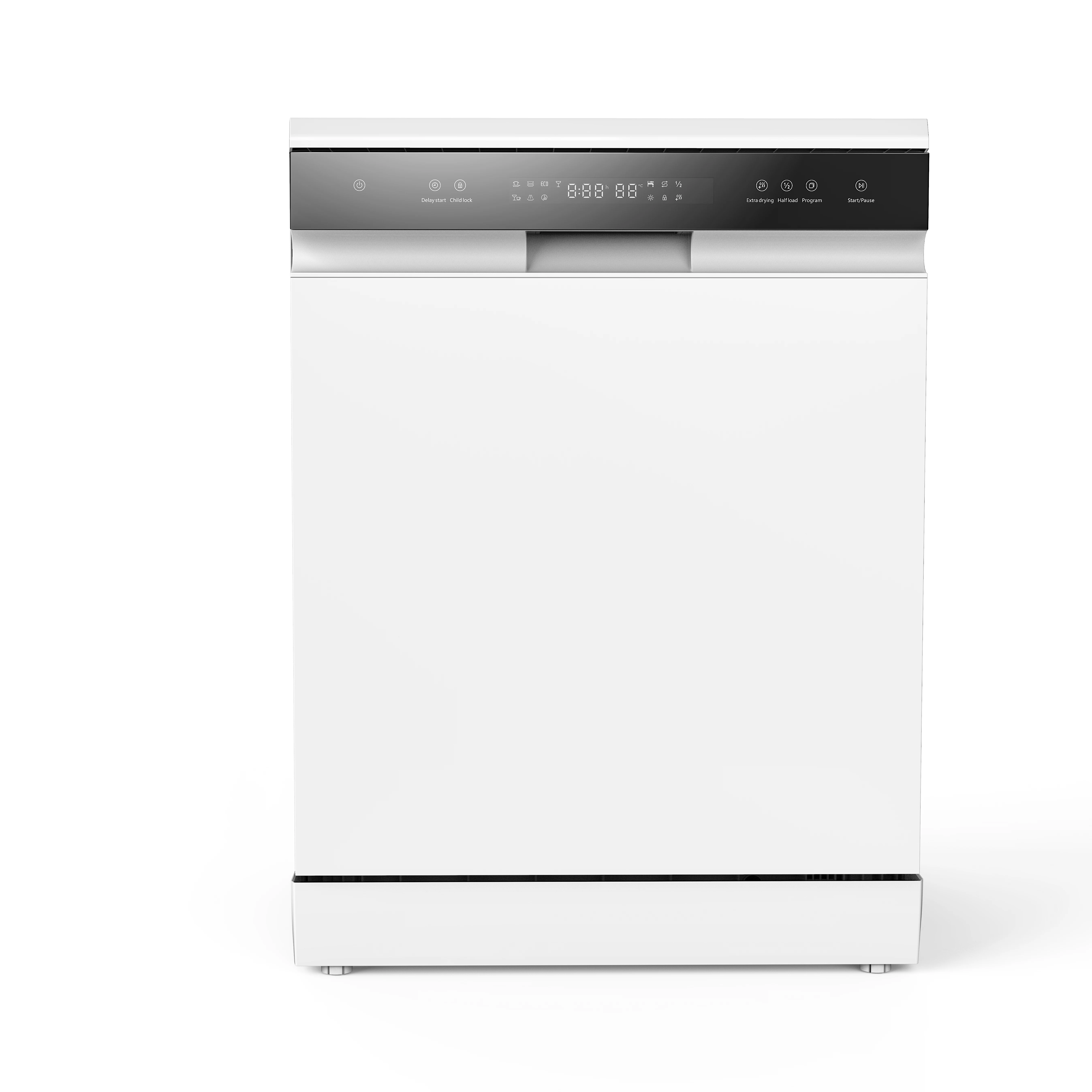 Euro Design Dishwasher For Kitchen Half Load 14 Setting 6 Program Free Standing Dishwashers