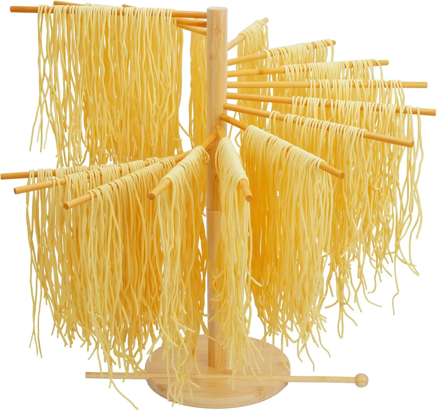 Pasta Drying Rack Large Bamboo Pasta Rack Removable Noodles Drying Hanger Easy to store Easy to clean