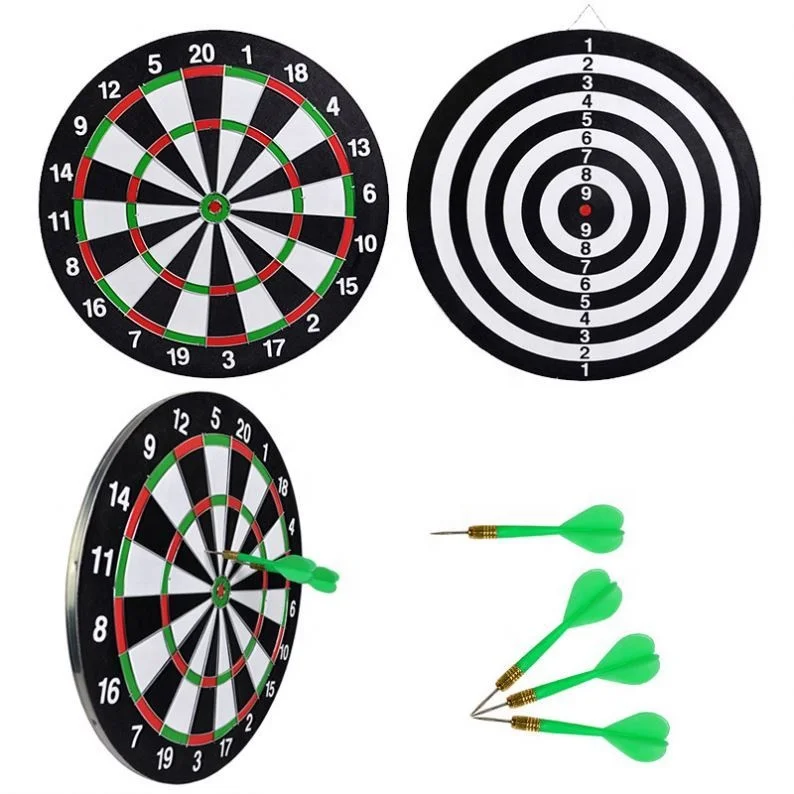 
New Indoor Sport Double Target Dart Magnetic Flocking Dartboard Board Double Thickening for Wholesale 
