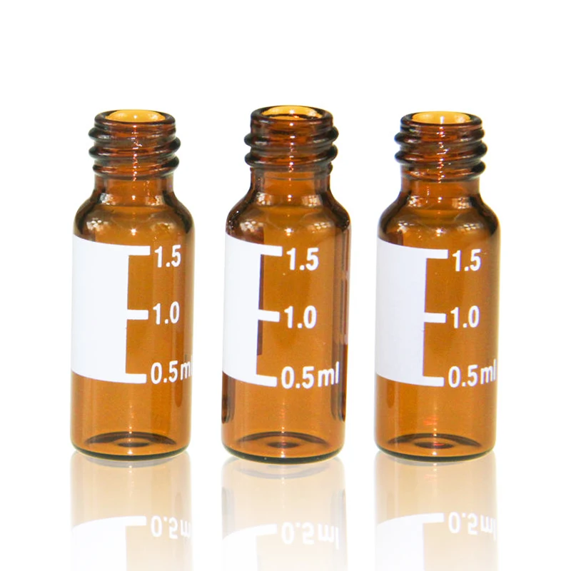 Laboratory glassware 1.5mL 2mL glass hplc sample vial for gas liquid chromatography instrument analysis