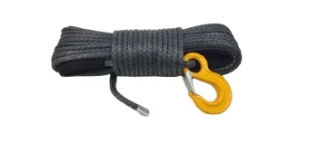 HYROPES лебедка с крюком синтетическая веревка Dyneema для грузовика 4x4 аксессуар лебедки внедорожника черный