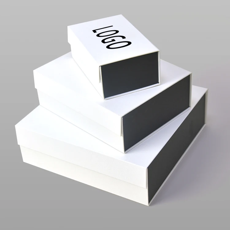 Customized Size And Printing Decoration Rigid Paper Board Rectangle Folding Gift Boxes