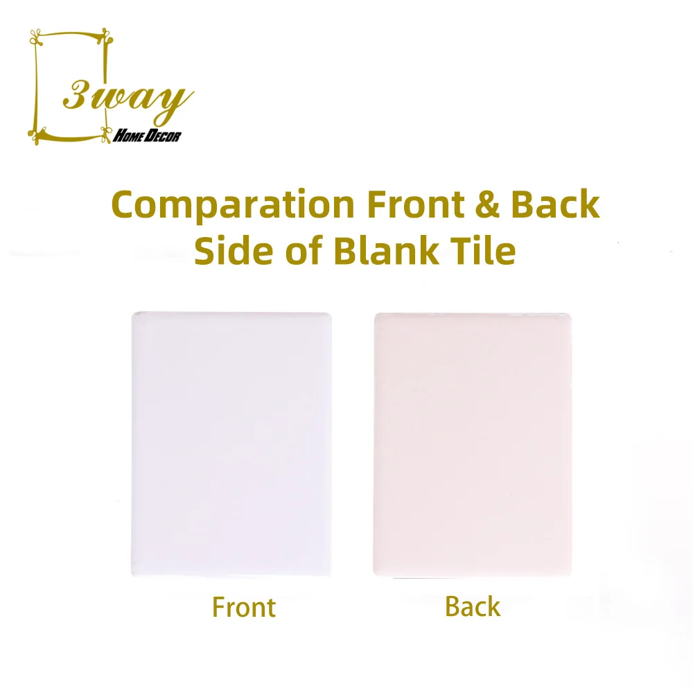 Heat Transfer 6X8cm square shape sublimation fridge magnet black tile magnet with custom designs