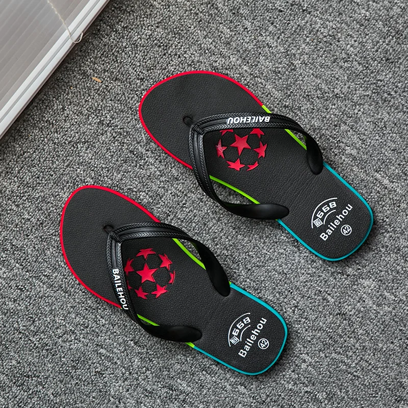fashion summer  high quality flip flop beach casual shoes non-slide male slippers pvc slides for men