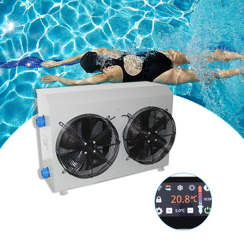Rohs бассейн тепловой насос для надземных бассейнов 35kw R32 58dB низкий уровень шума