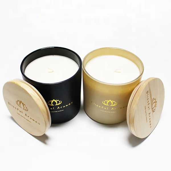 LANGXU crystal empty candle holder container customized service Best selling matte black glass candle jars wholesale for wax