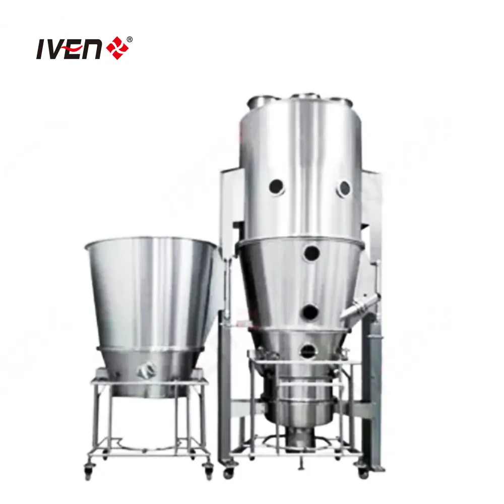 High Speed and Full Automatic Fluidized Bed Dryer Fluid Granulator