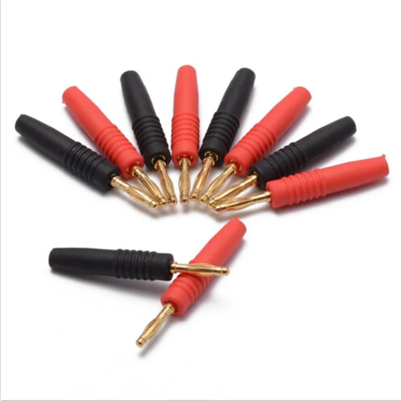 Plastic Black & Red Banana connector  for electronic test equipment