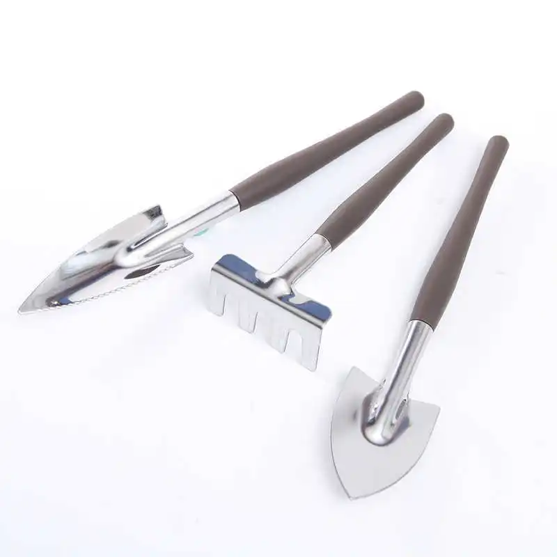 
Gardening Soil Tools Mini Shovel Seed Planting Tools Small Shovel Flower Three-piece Shovel Handle Garden Tool Set 