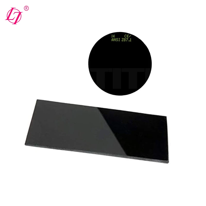 Replacement welding black glass lenses circle round shape cup type welder eyes protector glasses goggles UV IR filter lens