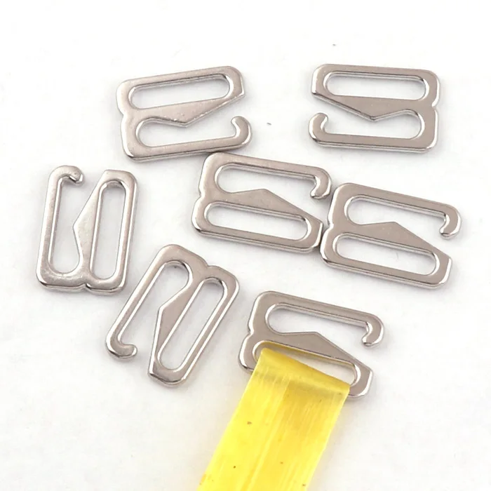 Silver Metal 12mm G Hook Zinc Alloy For Strap Webbing Bra Adjustable Sports watch accessories G Hook Buckle