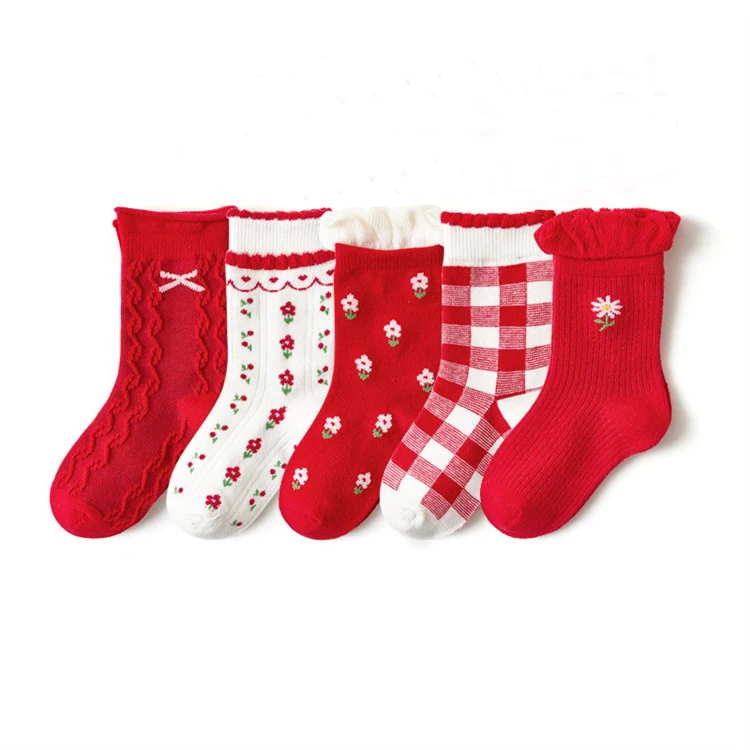 Free Sample Cartoon Boys Girls Custom Tube Kids 1-12 Years Old Can Kids Cotton Socks