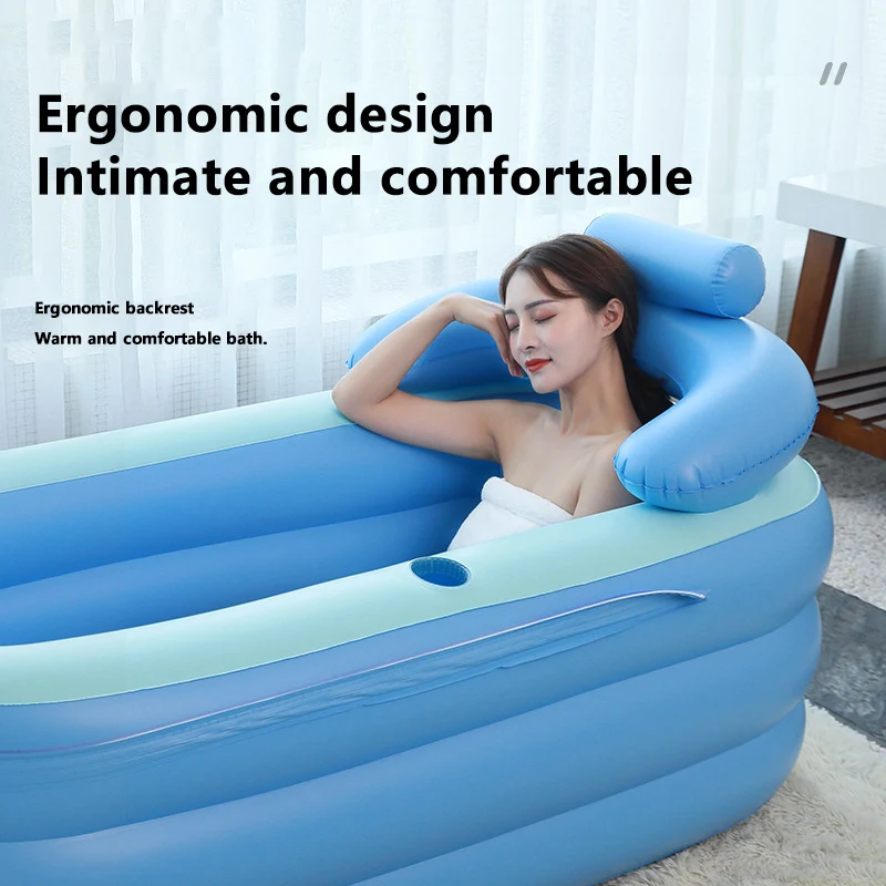 Sauna Seated Bathtub Removable Rectangle Freestanding Portable Bathtub For Adults With Lid