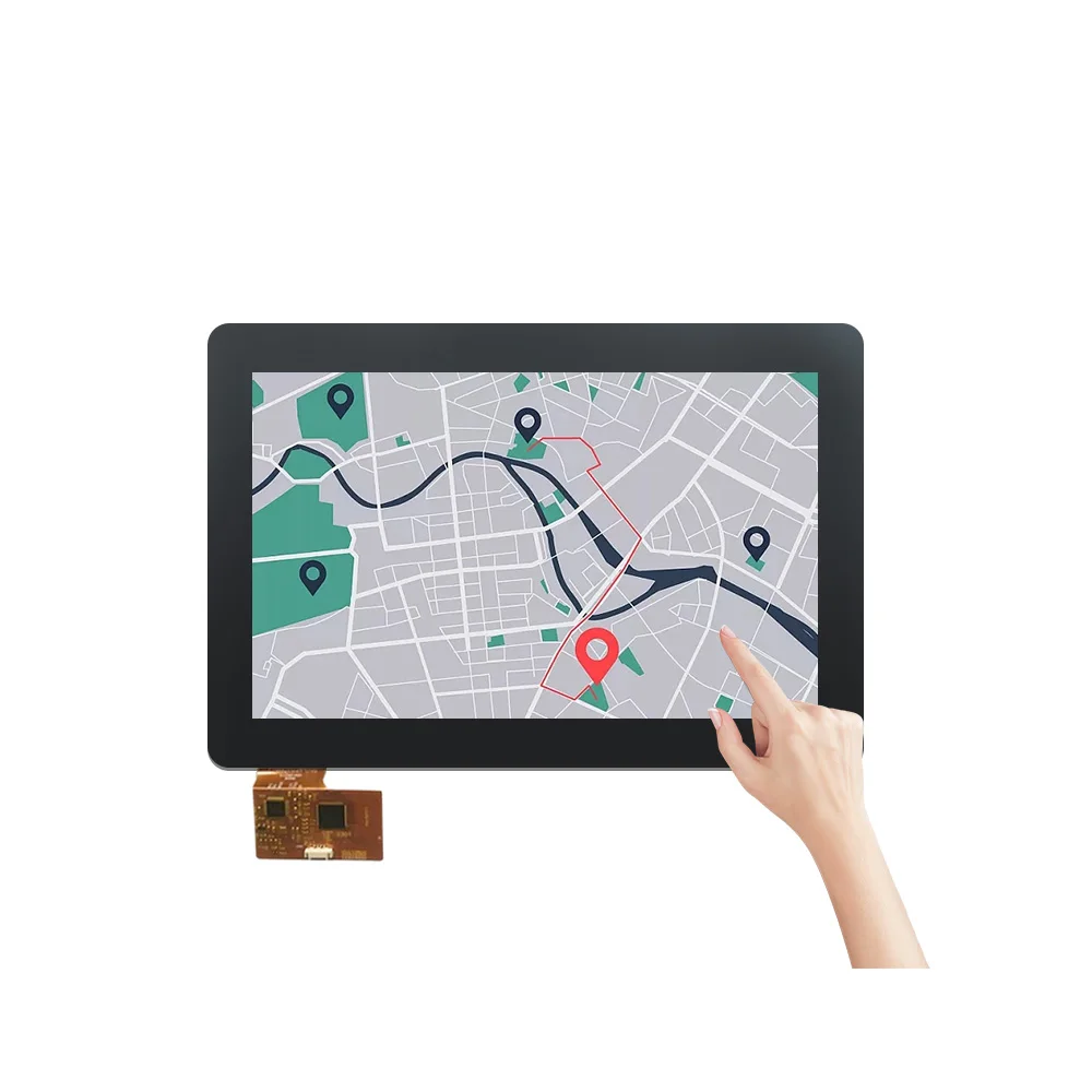 Black 10.1 10.4 12.1 Inch Custom Capacitive Touch Screen Panel Kit for Terminal Virtual Reality Ready USB Serial Interface