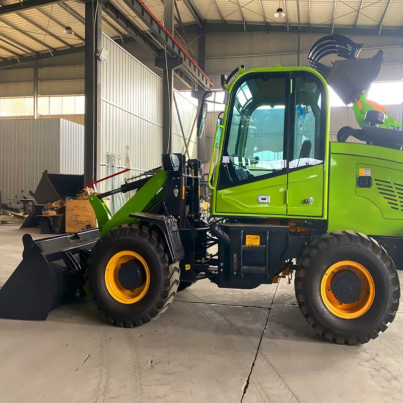 Factory direct sales hydraulic front end loader 4WD multi-function 1.0 ton household garden machinery