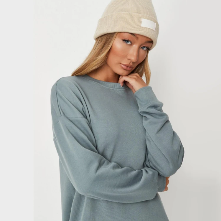 Long Sleeve Oversized Hoodie Dress Women Autumn and Winter Dress Wholesale Plus Size Casual hoodies