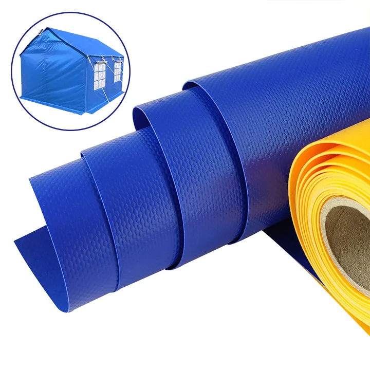 Factory 18oz waterproof high quality PVC coated polyester fabric tarpaulin manufacturer price