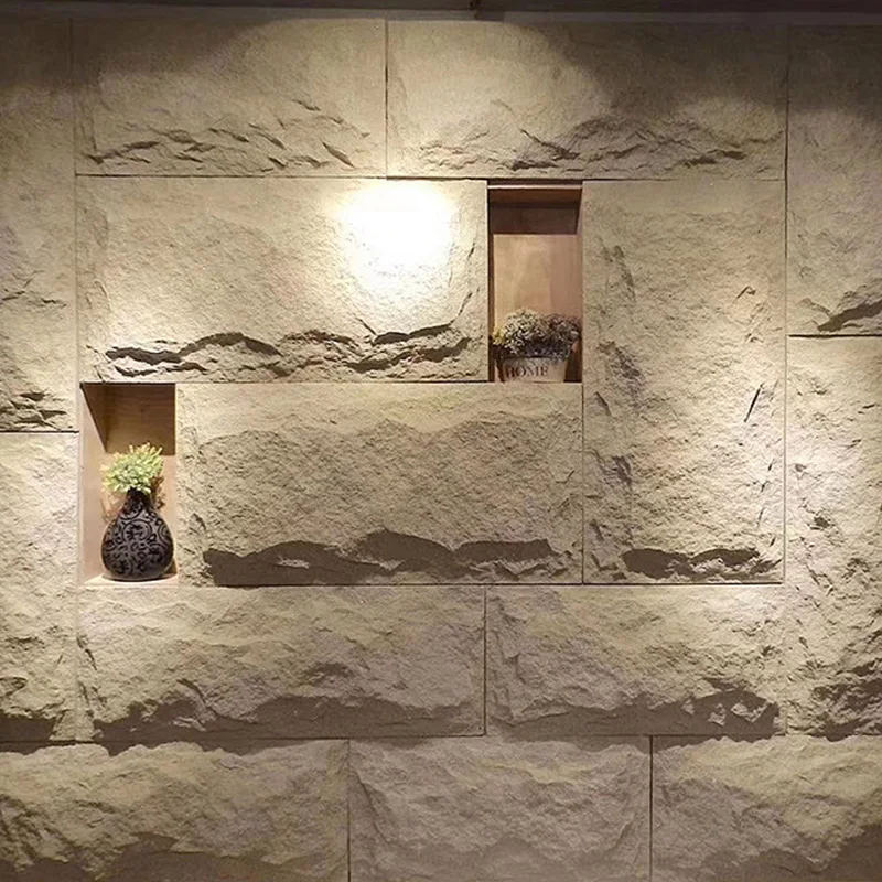 Amer 2023 modern design and hotsale artificial rocks stone mould wall tile mcm flexible tile stone panel