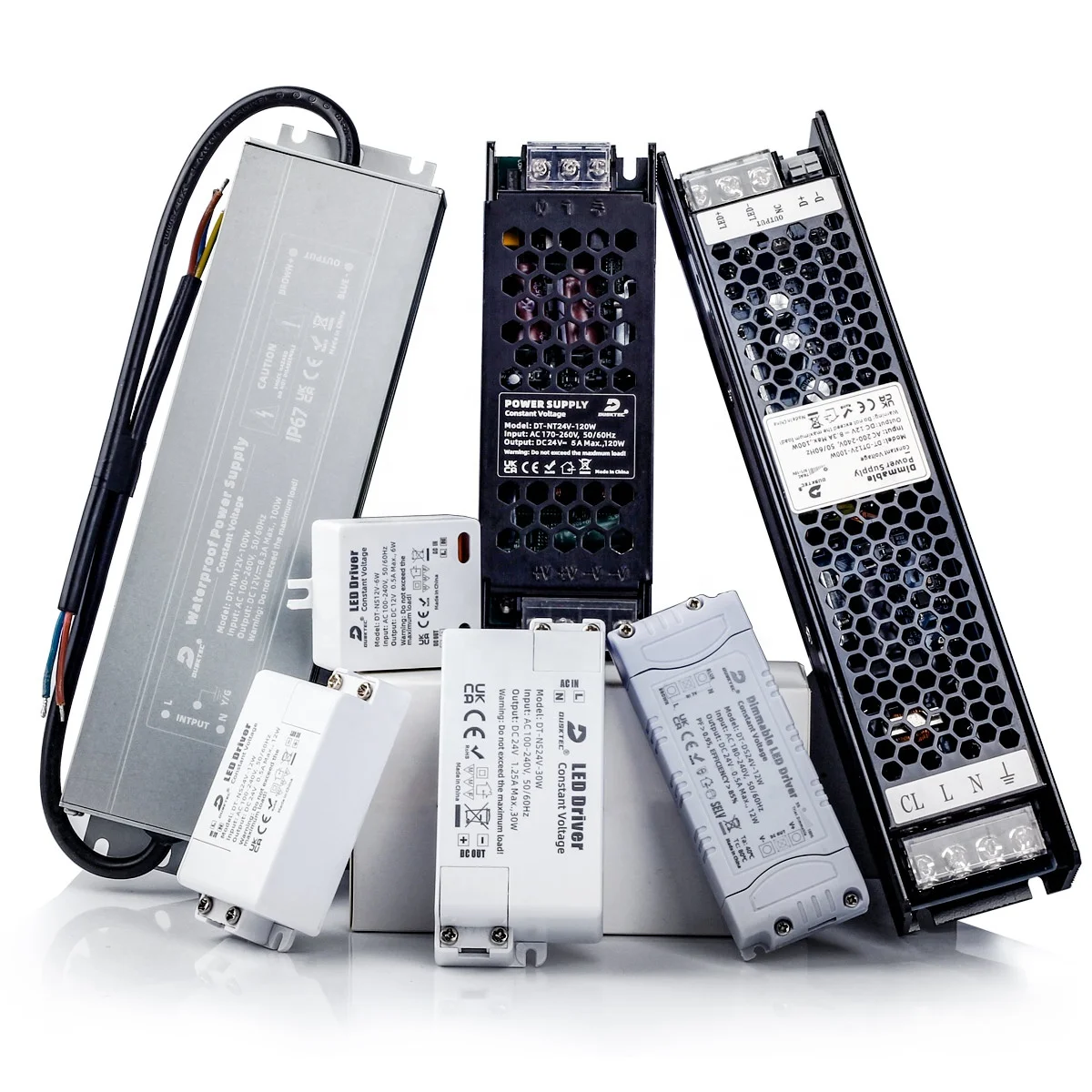 Dusktec постоянное напряжение постоянный ток переменного тока AC 100-265V AC/DC 12V-80V 1 Вт-400W 0.07A-33.3A импульсный источник питания светодиодного табло светодиодный трансформатор