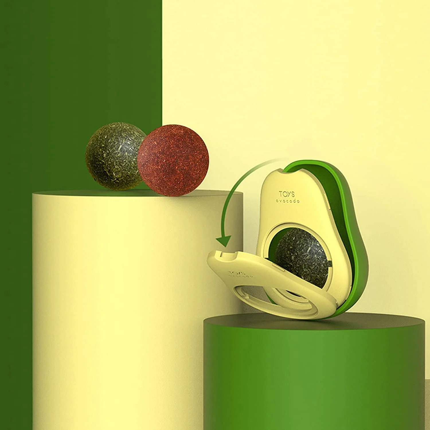 Игрушки для кошек авокадо интерактивный мяч кошачьей мяты настенный чистки зубов Снэк леденец игрушки