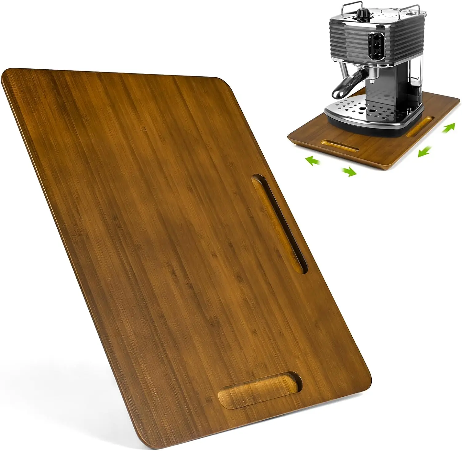 Bamboo Appliance Slider for Kitchen Appliances Sliding Tray for Coffee Maker, Mixer, Toaster, Under Cabinet Sliding Applia